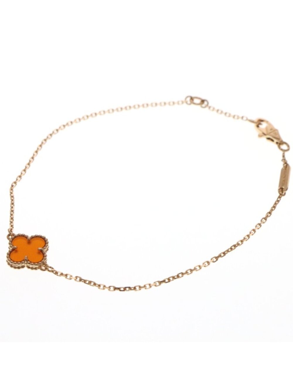 Van Cleef & Arpels Sweet Alhambra Bracelet Carnelian Rose Gold